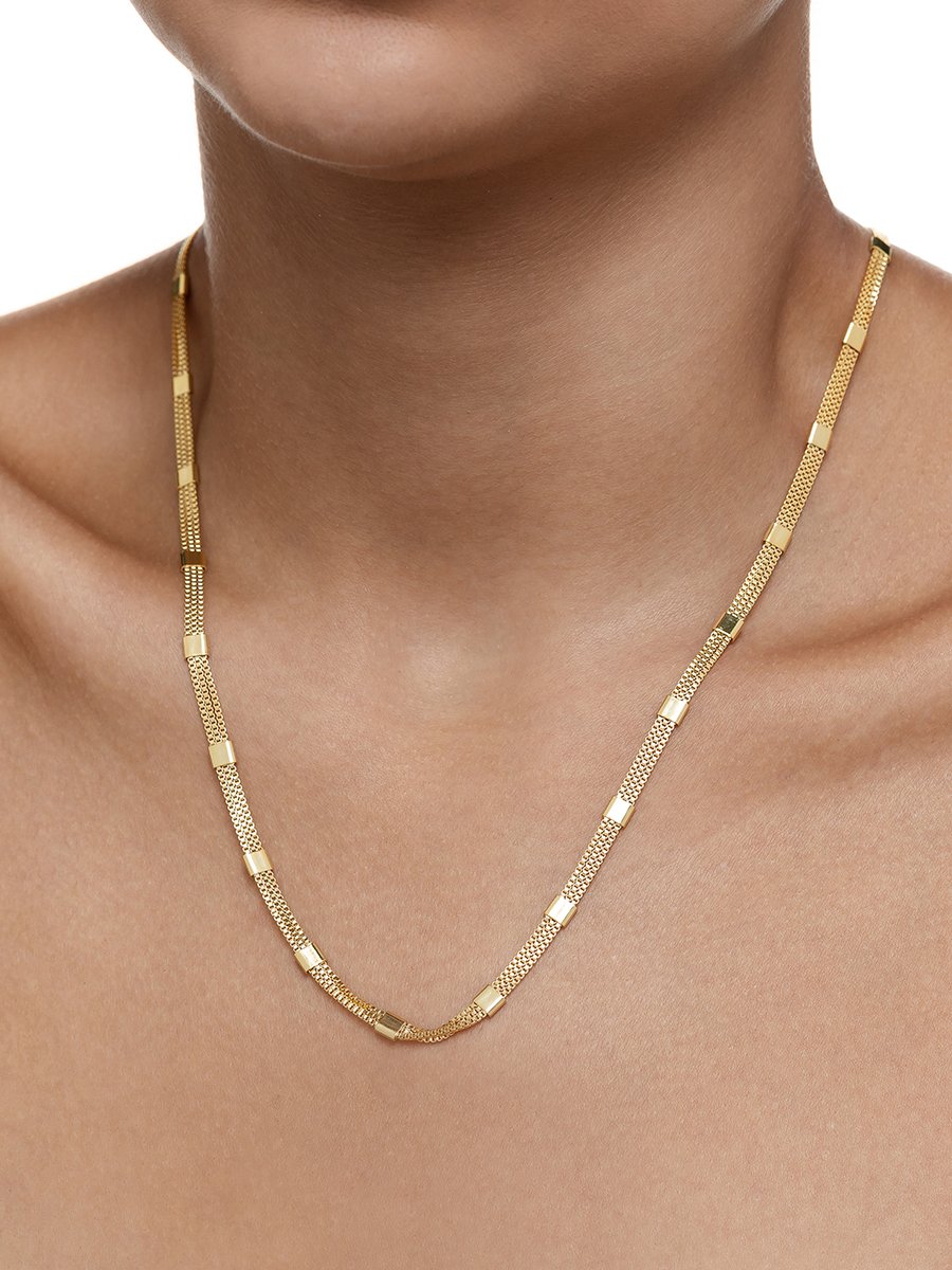 Colar Veneziana com Plaquinhas