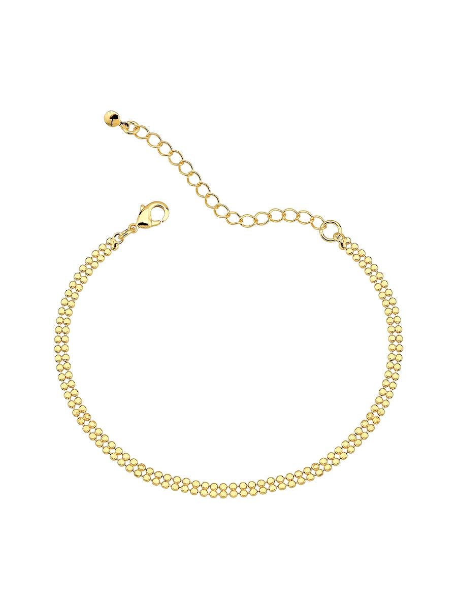 Pulseira Bolinha Dupla Amassada