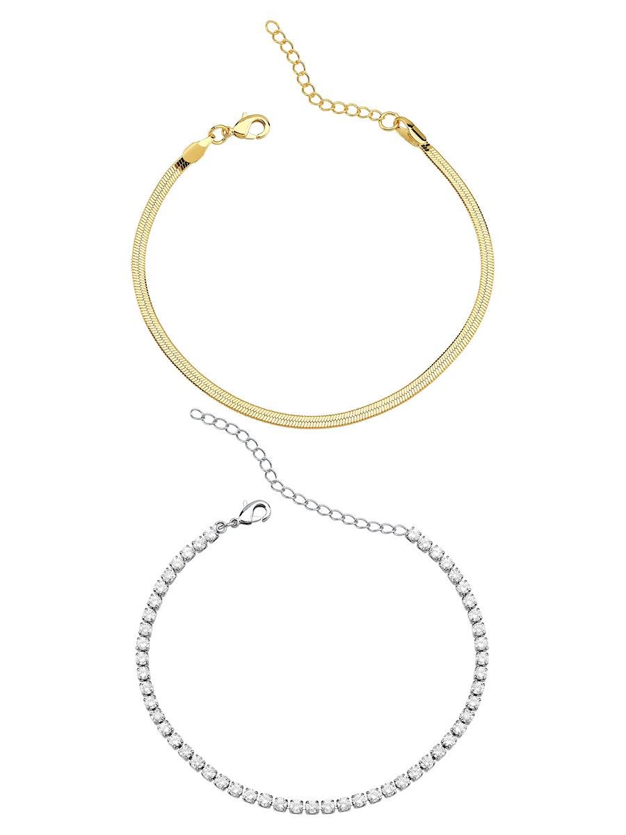 Dupla de Pulseira | Riviera com Malha Fita