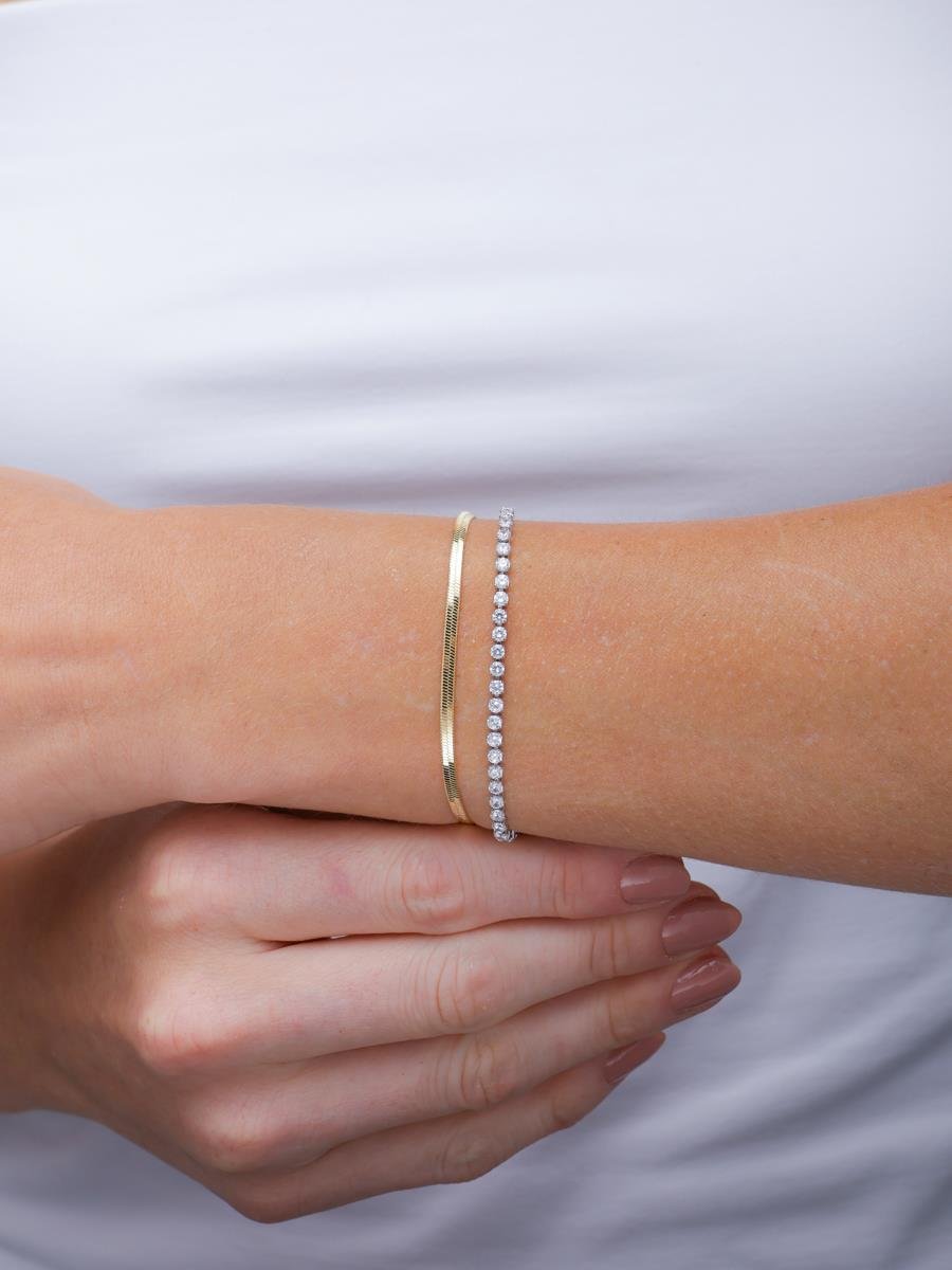 Dupla de Pulseira | Riviera com Malha Fita