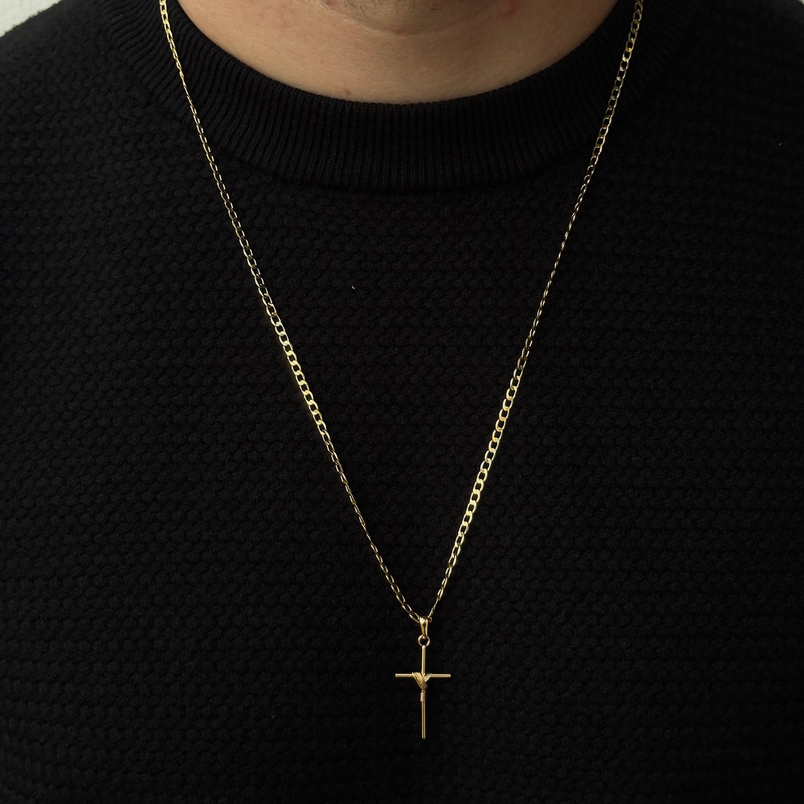 Corrente Grumet Com Crucifixo | Masculino