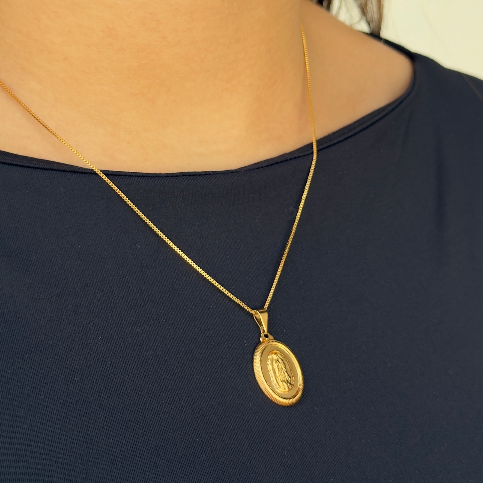 Colar Medalha Nossa Senhora de Guadalupe
