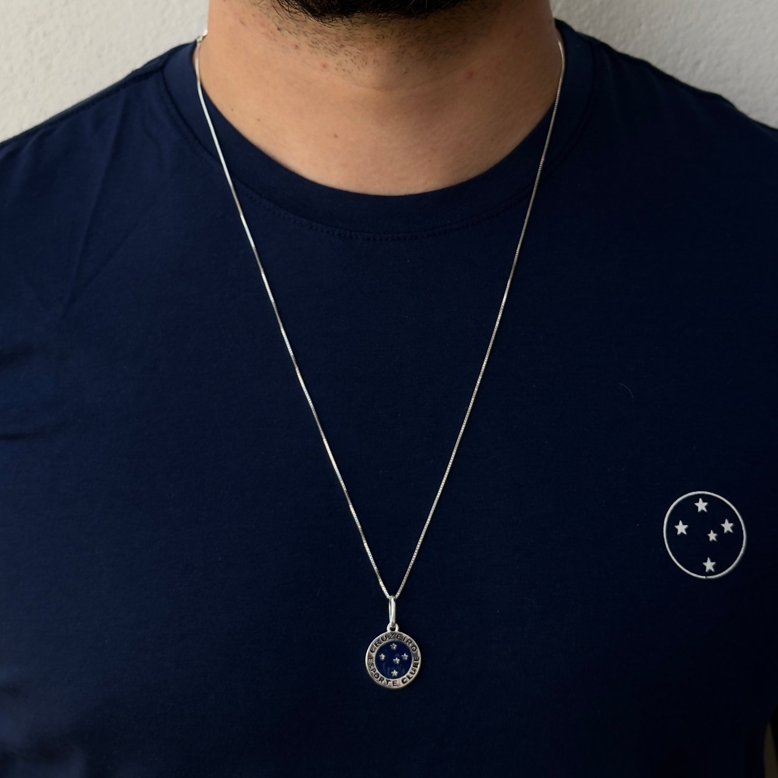 Corrente Veneziana Com Escudo Cruzeiro | Masculino
