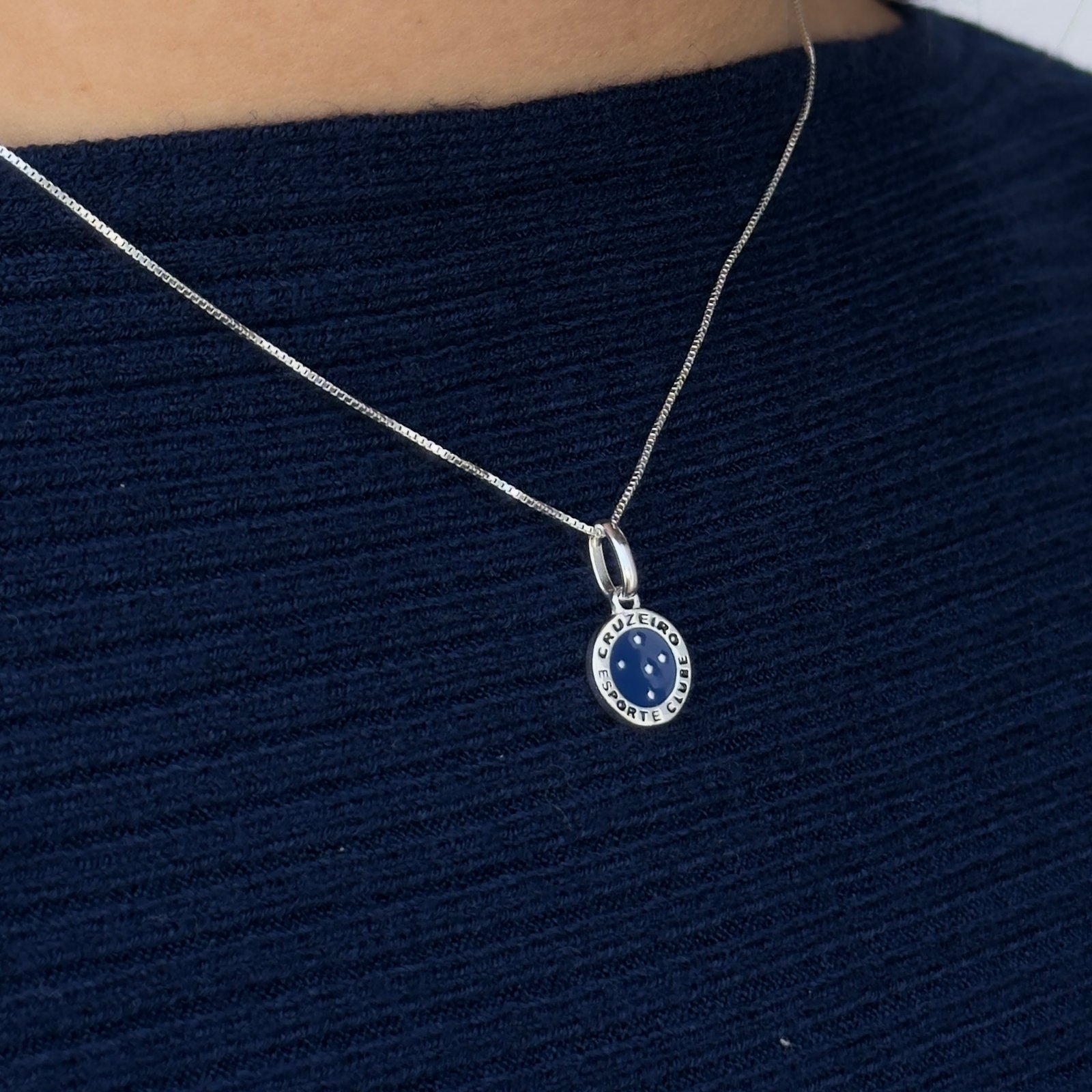 Colar Escudo Cruzeiro Feminino